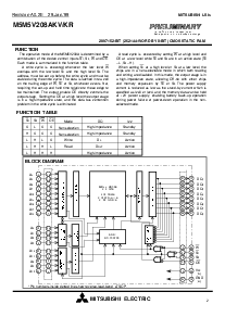 浏览型号M5M5V208AKV的Datasheet PDF文件第2页