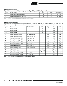 浏览型号AT24C08AN-10SU-2.7的Datasheet PDF文件第4页
