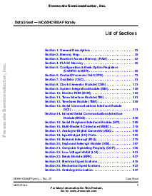浏览型号MC68HC908AP64CFA的Datasheet PDF文件第5页