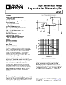 浏览型号AD628ARM-REEL7的Datasheet PDF文件第1页