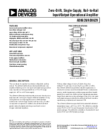 浏览型号AD8628ARZ的Datasheet PDF文件第1页