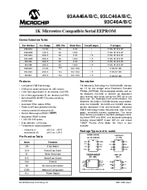 浏览型号93C46C的Datasheet PDF文件第1页