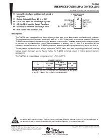 浏览型号TL499ACP的Datasheet PDF文件第1页