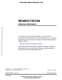 浏览型号MC68HC705C9ACFB的Datasheet PDF文件第3页