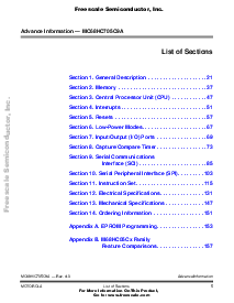 浏览型号MC68HC705C9ACFB的Datasheet PDF文件第5页