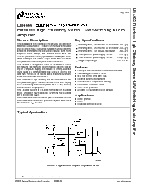浏览型号LM4666SD的Datasheet PDF文件第1页