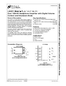 浏览型号LM4811MM的Datasheet PDF文件第1页