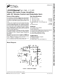 浏览型号LM4838MTE的Datasheet PDF文件第1页