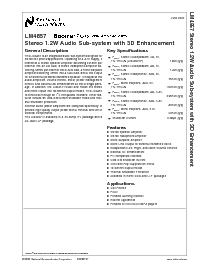 浏览型号LM4857ITL的Datasheet PDF文件第1页