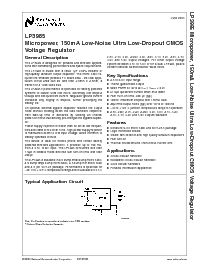 浏览型号LP3985IM5X-3.3的Datasheet PDF文件第1页