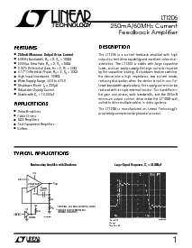浏览型号LT1206CS8的Datasheet PDF文件第1页