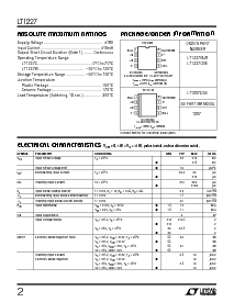 浏览型号LT1227CN8的Datasheet PDF文件第2页