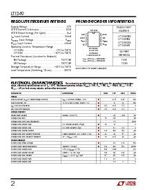 浏览型号LT1249CS8的Datasheet PDF文件第2页