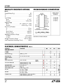 浏览型号LT1381IS的Datasheet PDF文件第2页