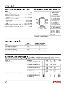 浏览型号LT1461AIS8-2.5的Datasheet PDF文件第2页