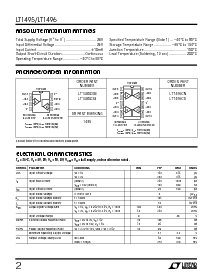浏览型号LT1495CS8的Datasheet PDF文件第2页