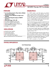 浏览型号LT4351IMS的Datasheet PDF文件第1页