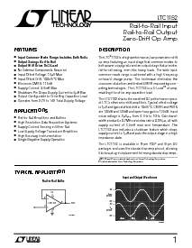 浏览型号LTC1152CN8的Datasheet PDF文件第1页