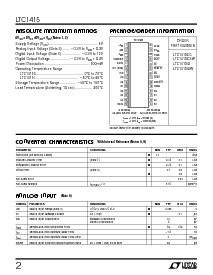 浏览型号LTC1415IG的Datasheet PDF文件第2页