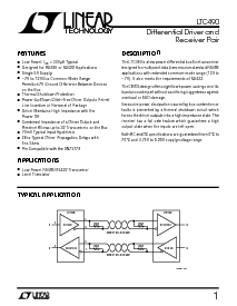 浏览型号LTC490IS8的Datasheet PDF文件第1页