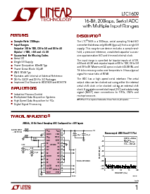 浏览型号LTC1609ISW的Datasheet PDF文件第1页