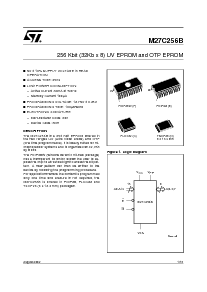 浏览型号M27C256B-10F1TR的Datasheet PDF文件第1页