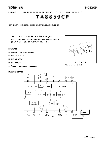 浏览型号TA8859CP的Datasheet PDF文件第1页