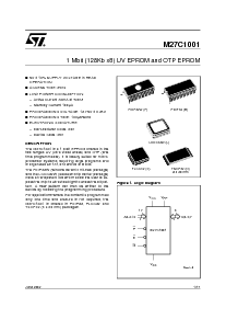 浏览型号M27C1001-90C6TR的Datasheet PDF文件第1页