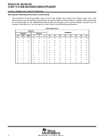 浏览型号SN74HC138DRE4的Datasheet PDF文件第2页