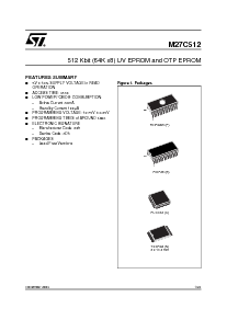 浏览型号M27C512-10F1的Datasheet PDF文件第1页