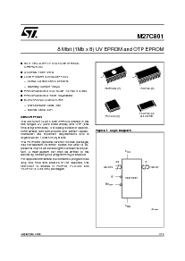 浏览型号M27C801-120F的Datasheet PDF文件第1页