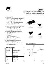 浏览型号M28C64-15BS1T的Datasheet PDF文件第1页