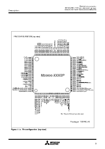 浏览型号M30800FCFP的Datasheet PDF文件第3页