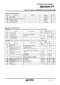浏览型号M62399P的Datasheet PDF文件第3页
