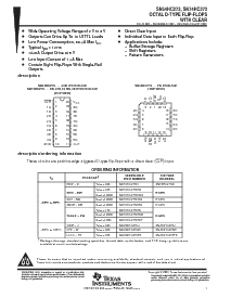 浏览型号SN74HC273PWR的Datasheet PDF文件第1页