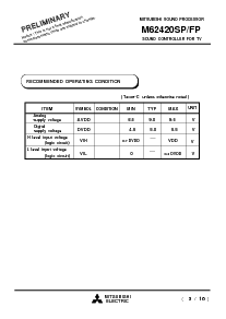 浏览型号M62420的Datasheet PDF文件第5页