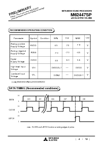 浏览型号M62447SP的Datasheet PDF文件第4页