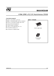 浏览型号M68AW256MN70ND1T的Datasheet PDF文件第1页