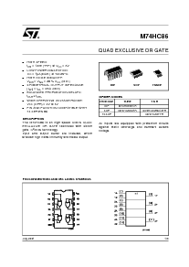 浏览型号M74HC86M1R的Datasheet PDF文件第1页