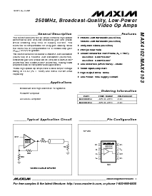 浏览型号MAX4102ESA的Datasheet PDF文件第1页