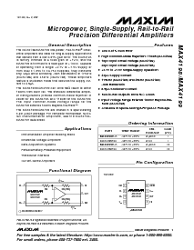 浏览型号MAX4198ESA的Datasheet PDF文件第1页