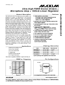 浏览型号MAX4298EUB的Datasheet PDF文件第1页