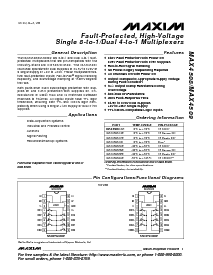 浏览型号MAX4508MJE的Datasheet PDF文件第1页