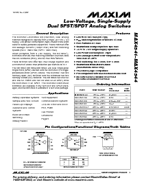 浏览型号MAX4541CPA的Datasheet PDF文件第1页