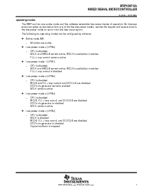 浏览型号MSP430F423IPM的Datasheet PDF文件第7页