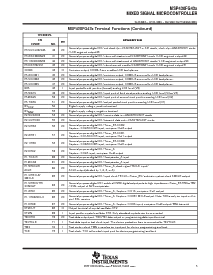 浏览型号MSP430FG438IPN的Datasheet PDF文件第5页