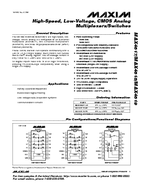 浏览型号MAX4618CPE的Datasheet PDF文件第1页