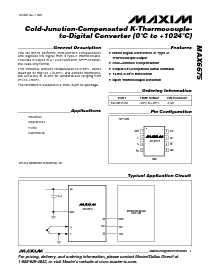 浏览型号MAX6675ISA的Datasheet PDF文件第1页
