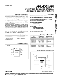 浏览型号MAX7401CSA的Datasheet PDF文件第1页