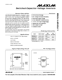 浏览型号MAX870EUK的Datasheet PDF文件第1页